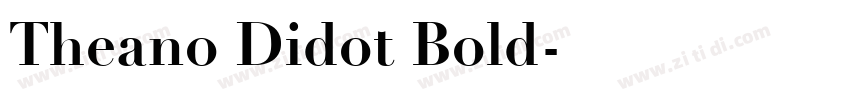 Theano Didot Bold字体转换